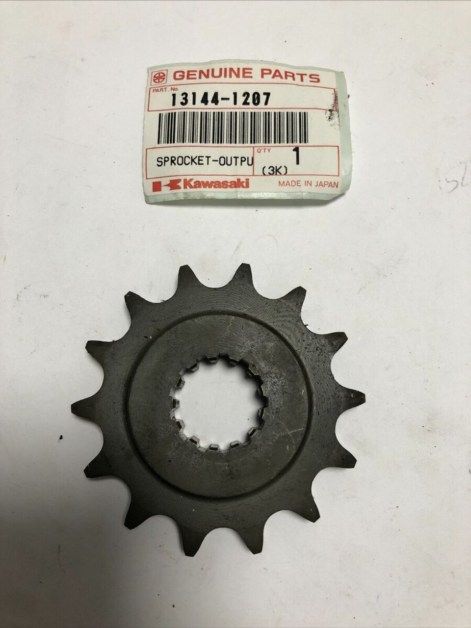 Genuine Kawasaki Pinion Sprocket Output KLX650 13144-1207 XX1524 