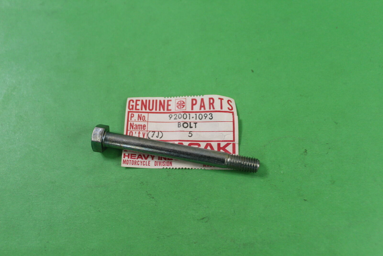 NOS Kawasaki OEM Frame Fitting Bolt 8X78.5 78-79 KX125 KX250 92001-1093