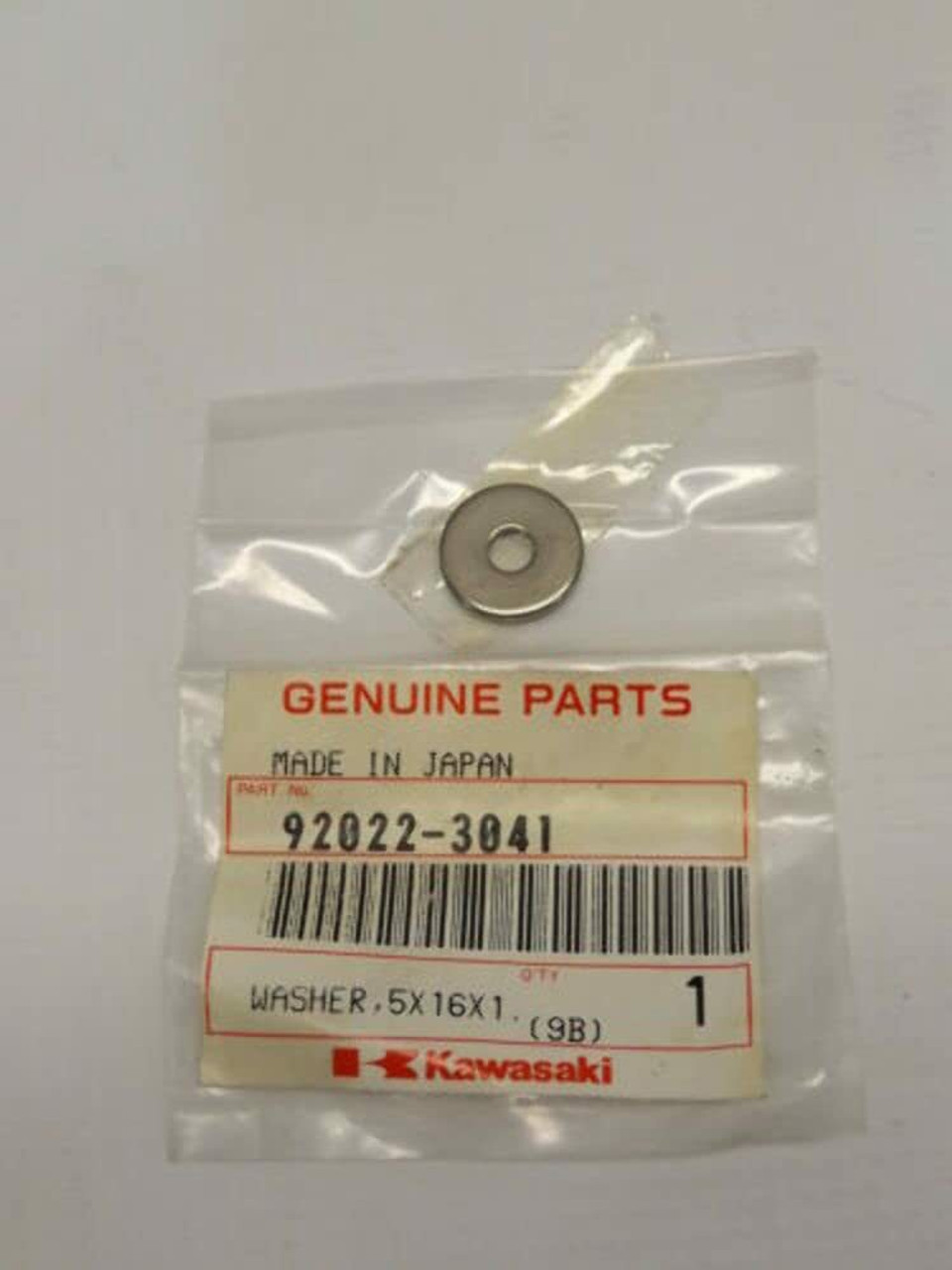 RT 151952様 WASHER, 5X16X1.5, Genuine Kawasaki OEM Motorcycle / ATV Part
