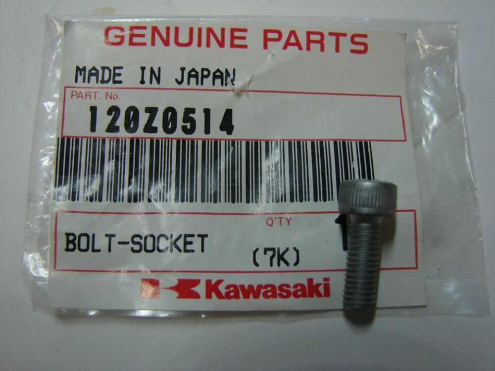 QTY 7 | 1974-2024 Kawasaki M5x12 SOCKET BOLT NOS OEM 120S0512