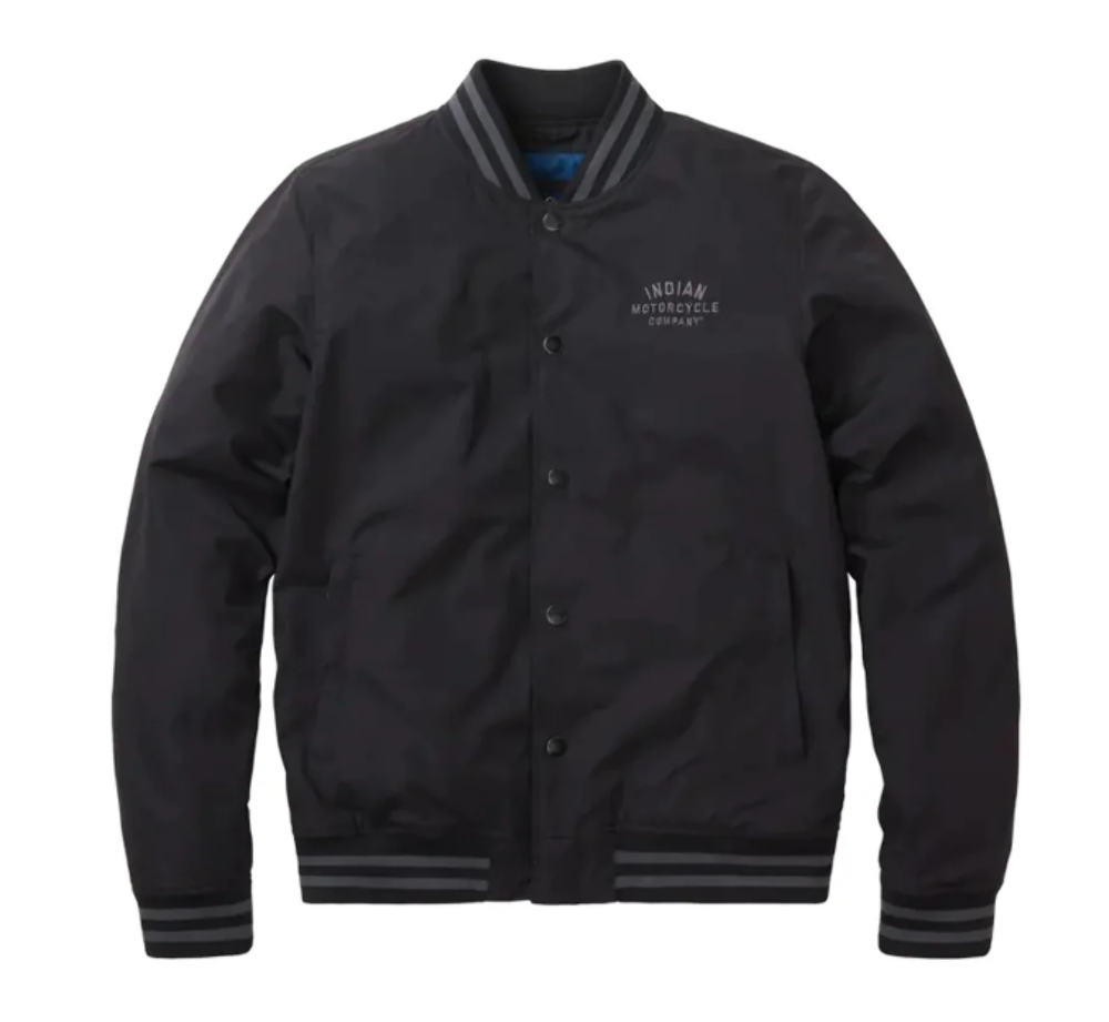 NEW Polaris Indian Men's Casual Bomber Jacket Black Size 3XL