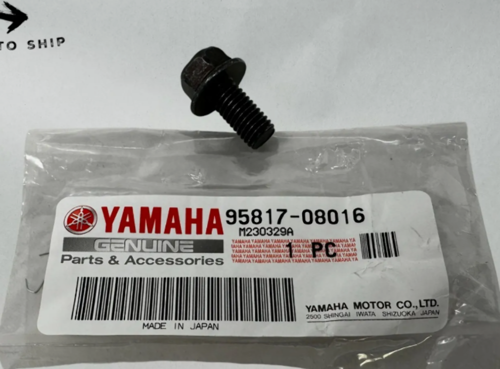 NOS Yamaha 95817-08016 Exhaust Bolt Breeze Big Bear Kodiak Badger