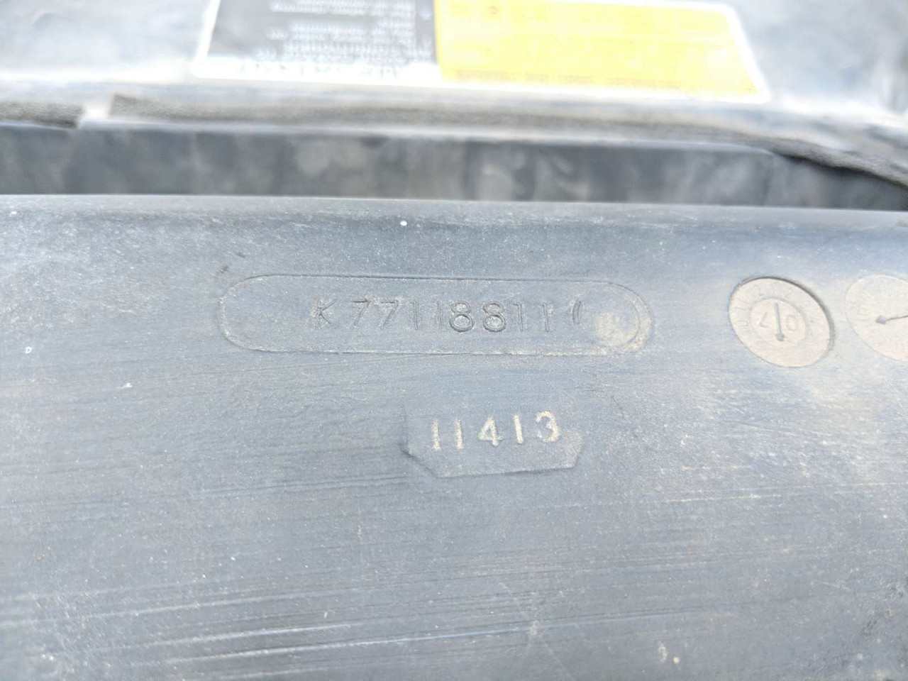 14 Kubota RTV 1100 Air Duct Actuator Blend Door Cover Panel - Sun