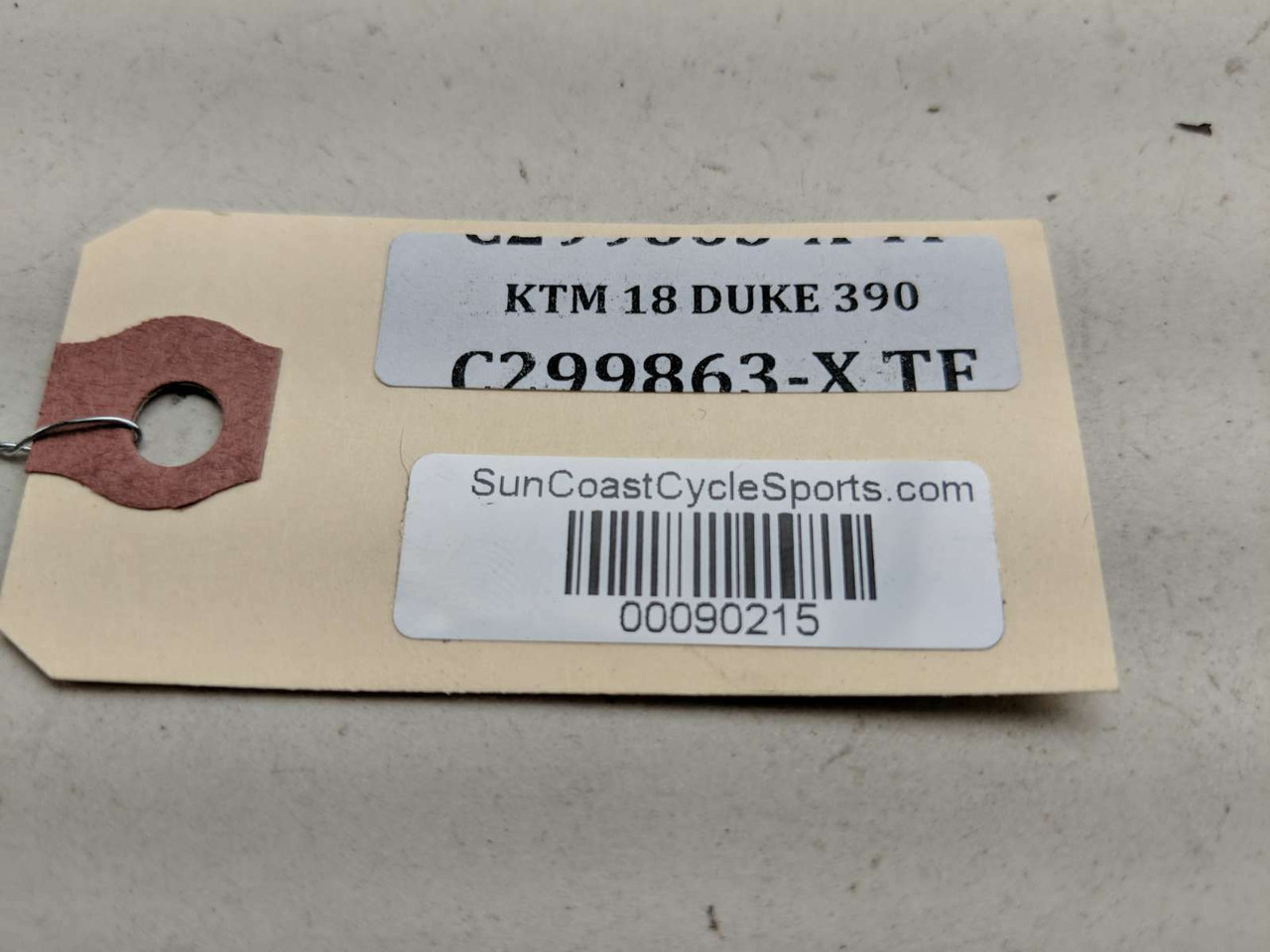18 KTM RC390 Rear Inner Hugger Mudguard JY181225 - Sun Coast Cycle