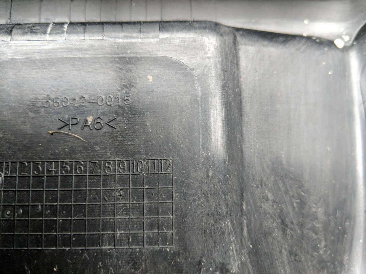 23 Kawasaki KLR650 Rear Center Tail Fairing Cover Panel 36042-0015