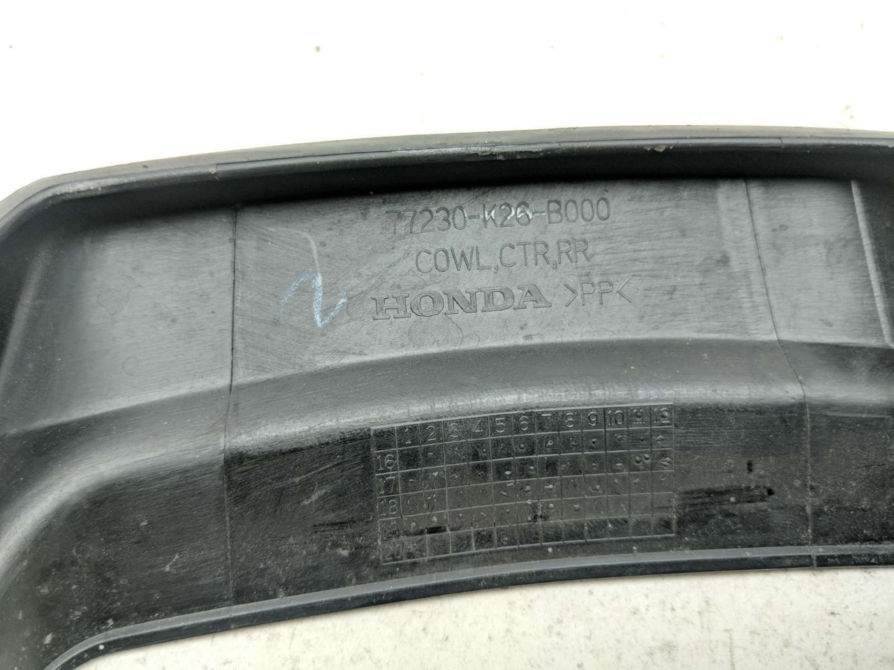 19 Honda Grom 125 Rear Taillight Fairing Trim Cover 77230