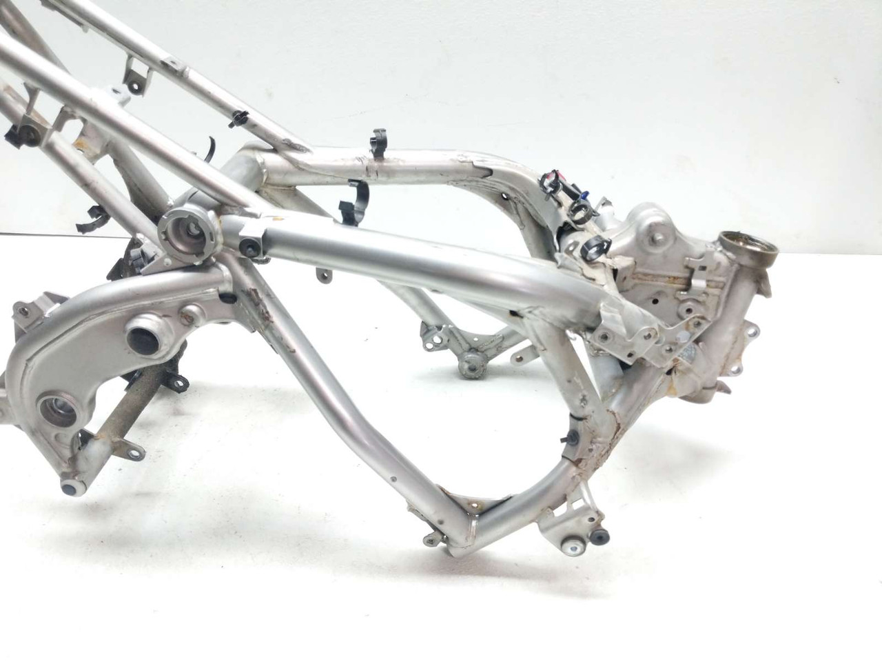 08 Kawasaki Versys 650 KLE650 Main Frame Chassis BENT SLVG