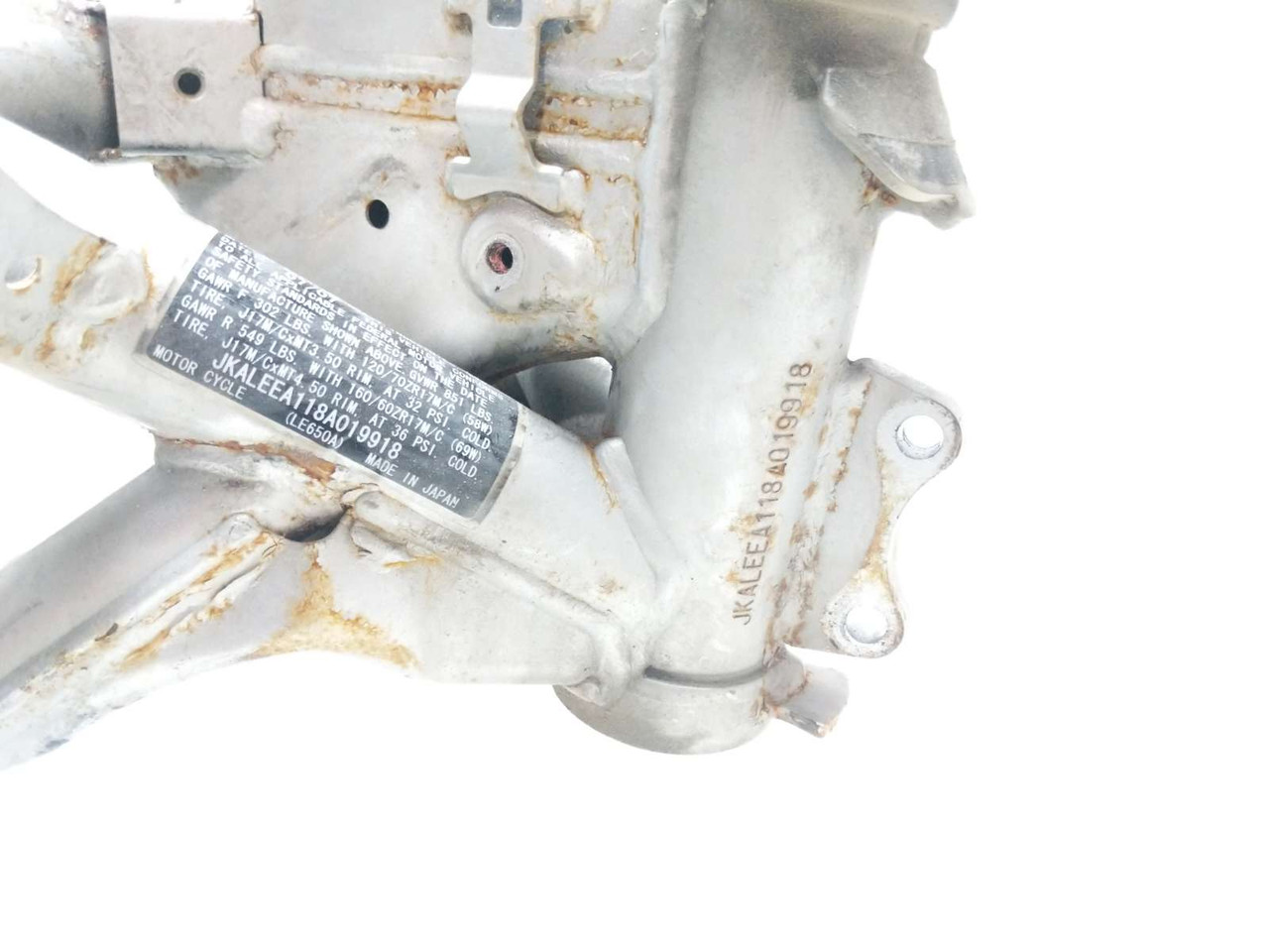 モンキーD 08 Kawasaki Versys 650 KLE650 Main Frame Chassis BENT SLVG - Sun