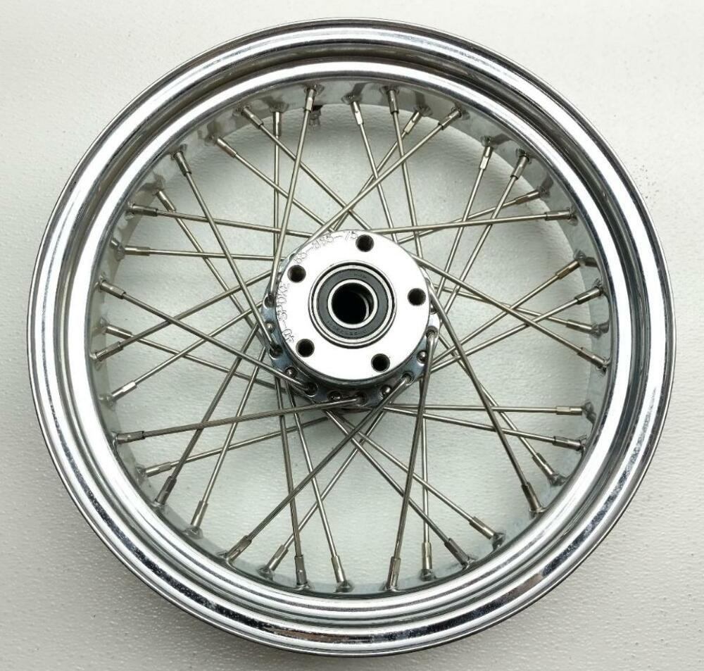 2000-2007 Ride Wright Harley FLH FLT Chrome 40 Spoke Front Wheel