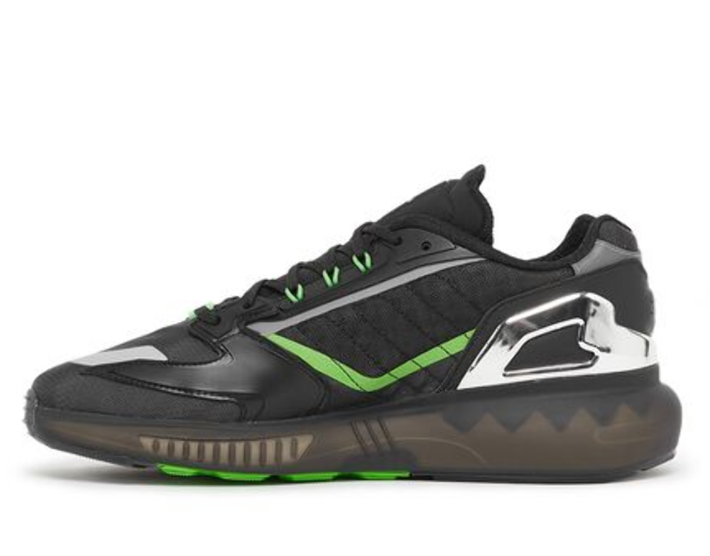 ADIDAS ZX 5K BOOST KAWASAKI SHOES BLK/GRN MEN SIZE 1/2