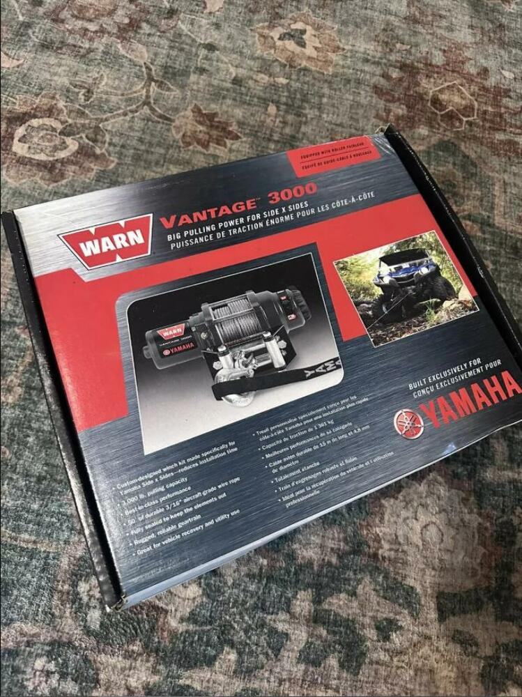 07-16 Yamaha Grizzly Kodiak WARN Vantage 3000 Winch Kit 91232