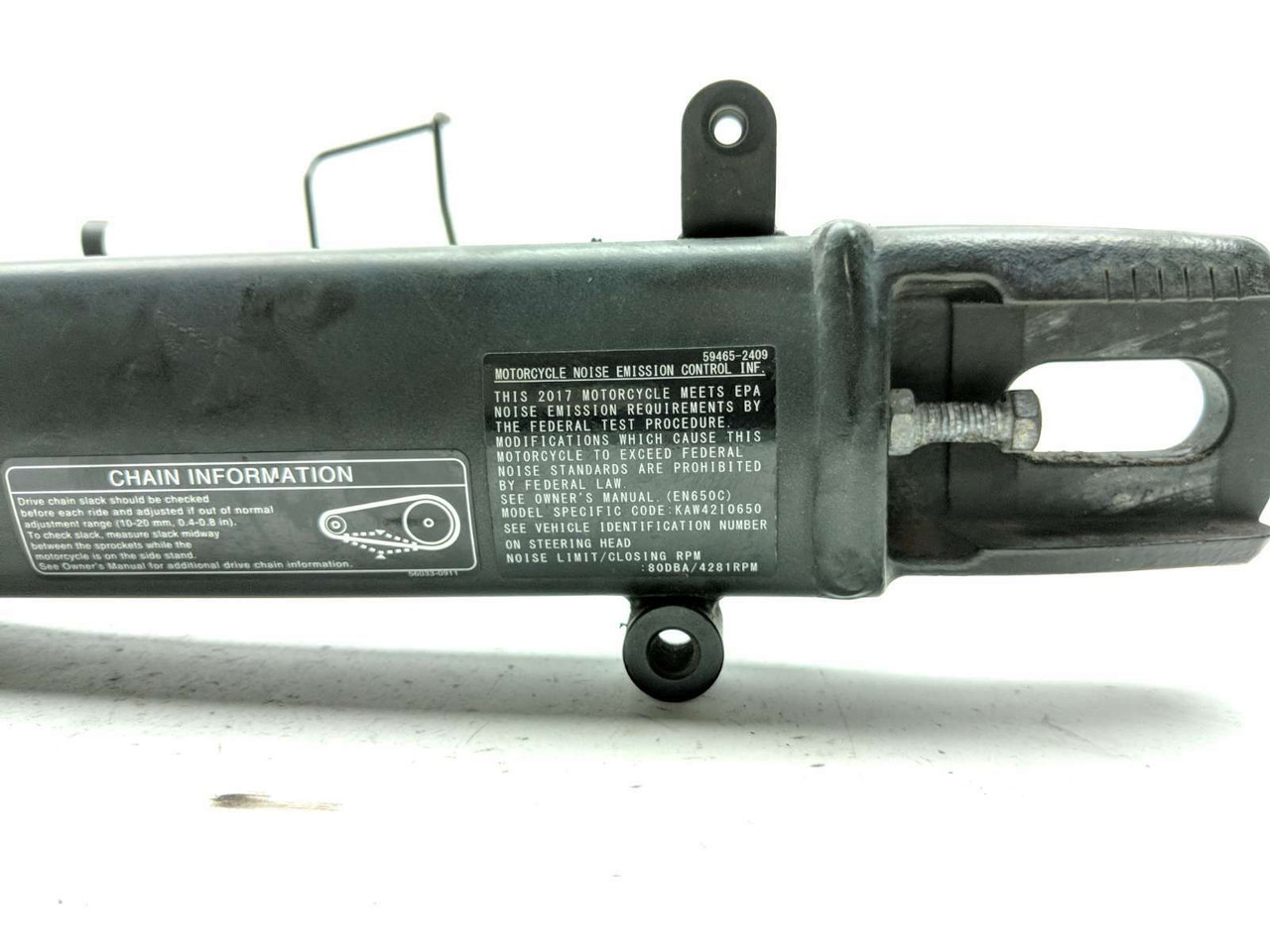15-19 Kawasaki EN650 Vulcan S Rear Wheel Swingarm Frame 59465-2409