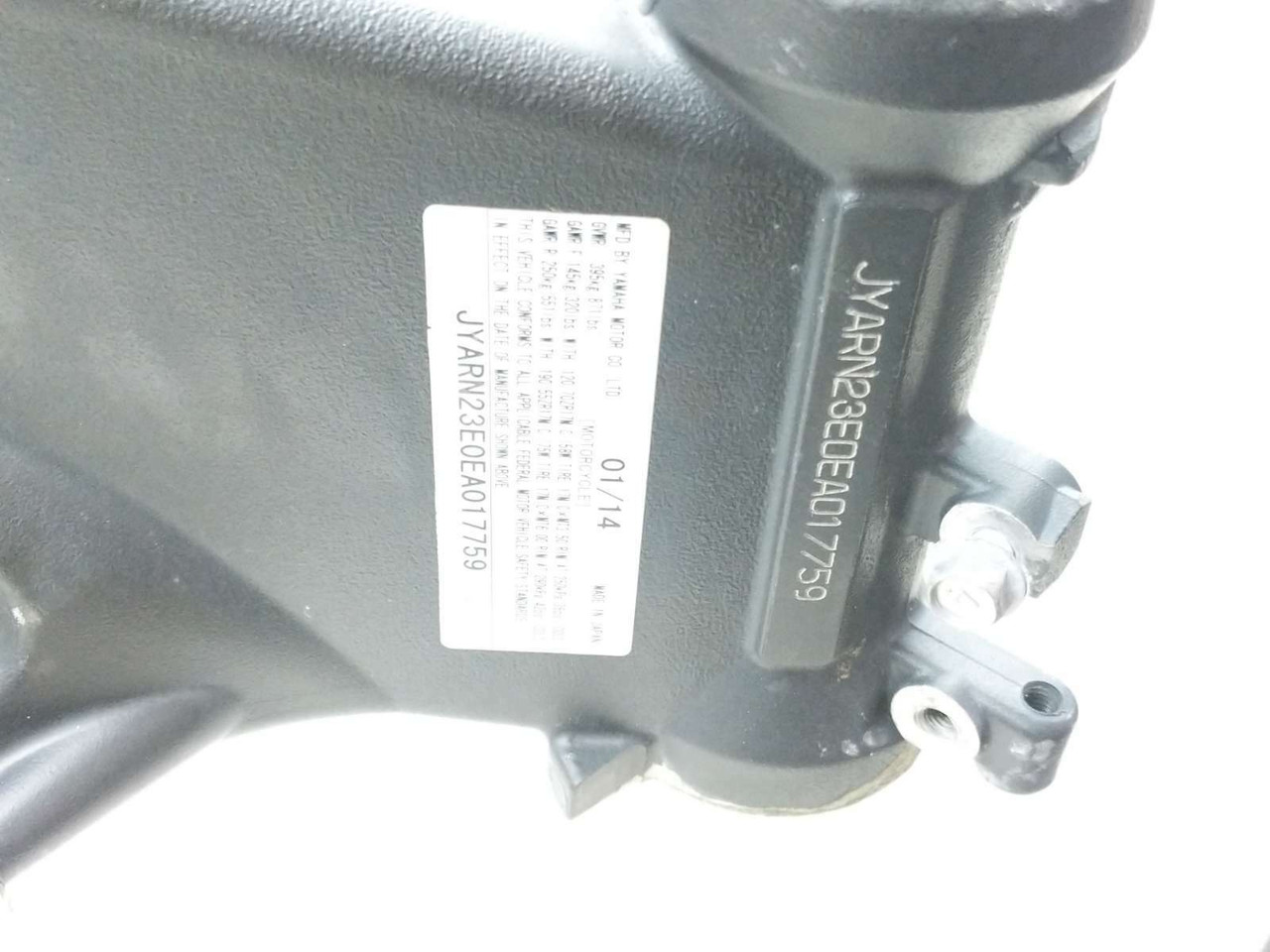09-14 Yamaha YZF R1 Main Frame Chassis STRAIGHT SLVG