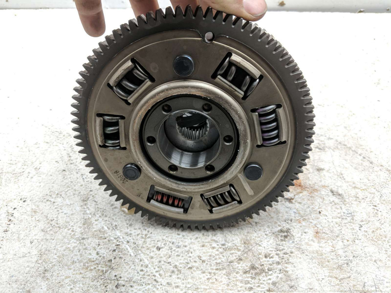 07-12 Triumph 675 Street Triple Clutch Basket With Plates - Sun