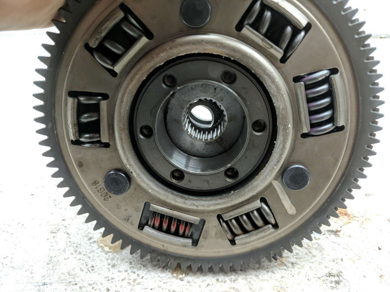 07-12 Triumph 675 Street Triple Clutch Basket With Plates - Sun