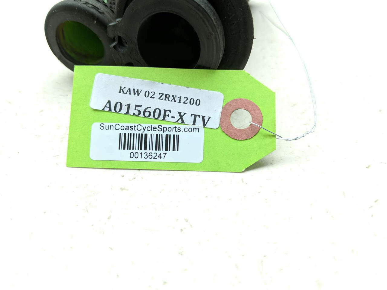 01-05 Kawasaki ZRX 1200 Aftermarket Throttle Tube And Grips - Sun