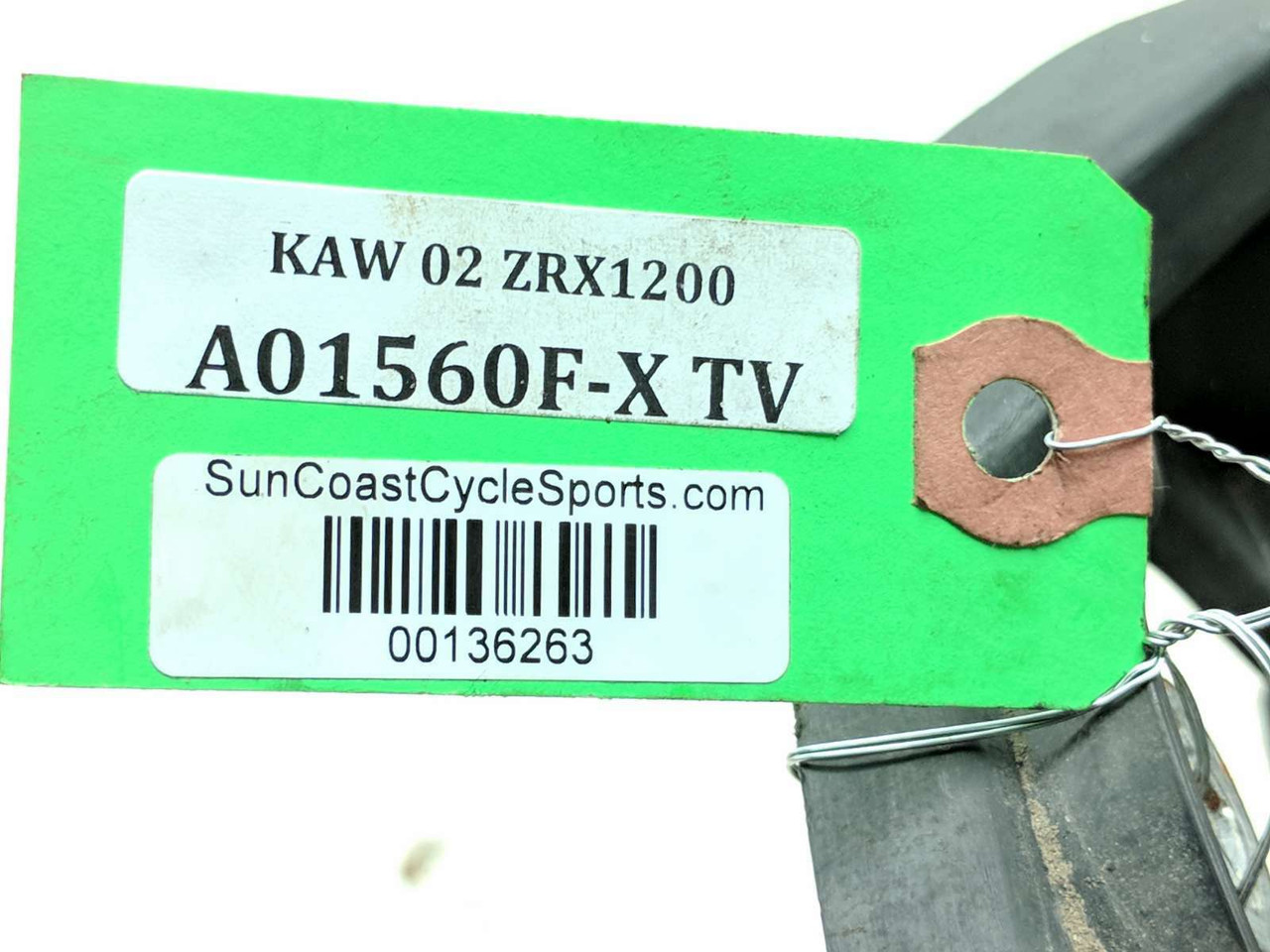 01-05 Kawasaki ZRX 1200 Rear Fender License Plate Frame Tag Mount