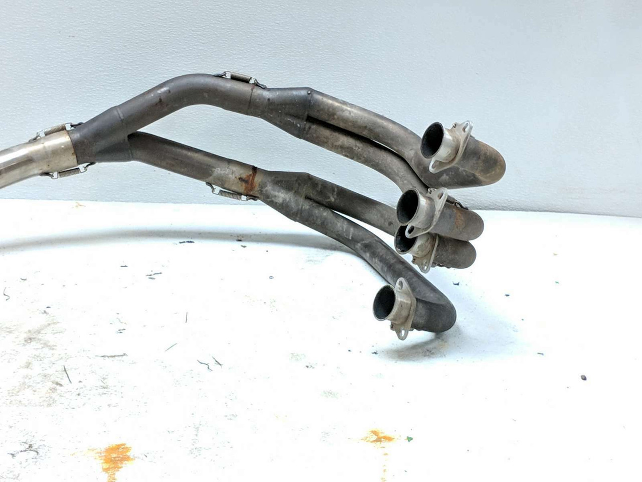 01-05 Kawasaki ZRX 1200 HINDLE Exhaust Muffler w/ Headers Head