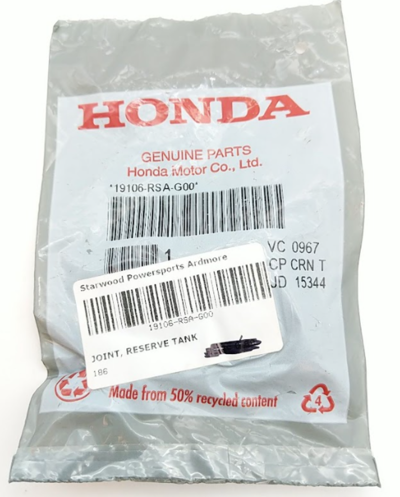 Honda NEW OEM Joint Reserve Tank 19106-RSA-G00 (Automotive Part