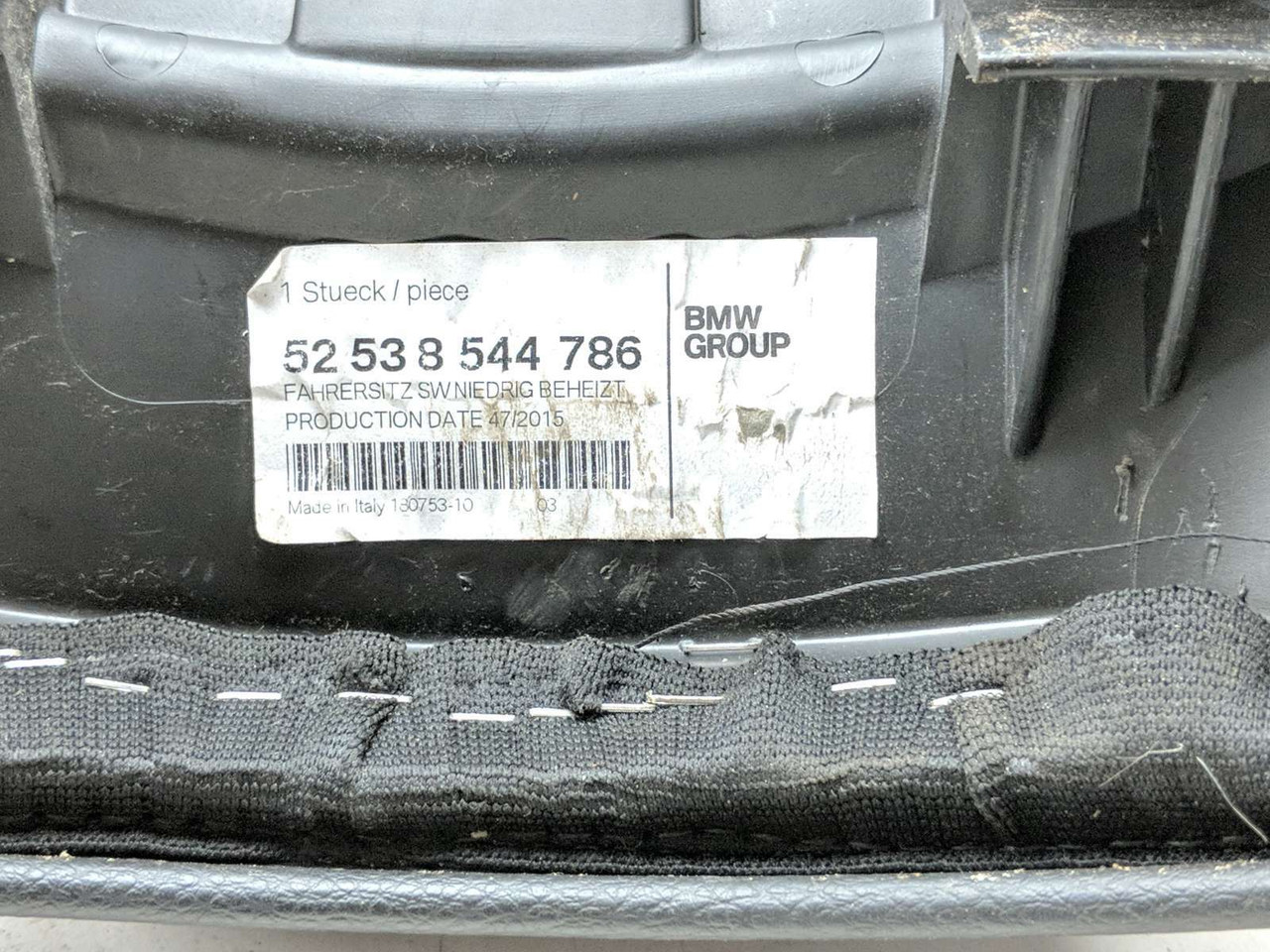 ×2 14-18 BMW R 1200 R1200RT Front Driver Seat Low Heated 8544786