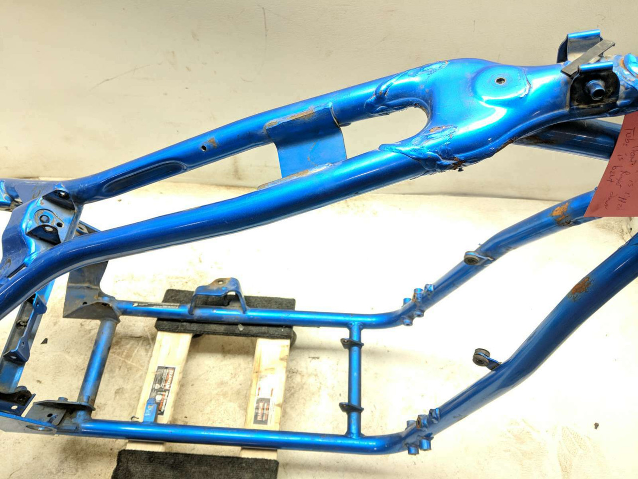 10 Honda Fury VT1300 CX Main Frame Chassis DAMAGED SLVG - Sun