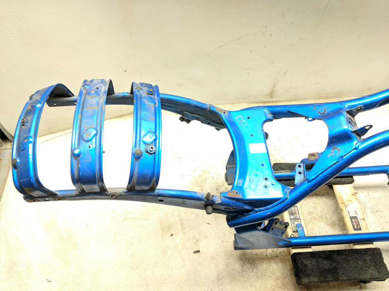 10 Honda Fury VT1300 CX Main Frame Chassis DAMAGED SLVG - Sun