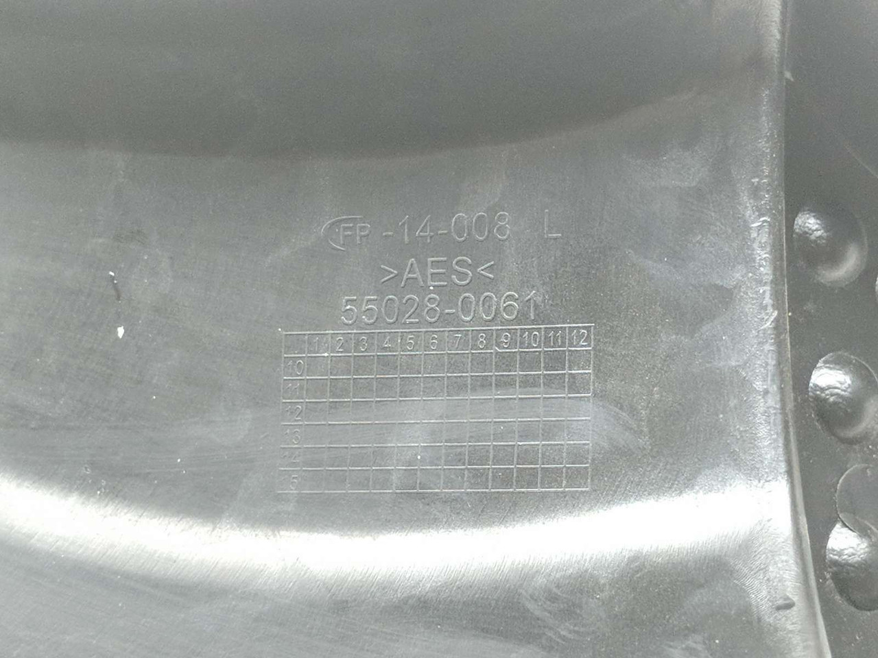 06-11 Kawasaki Ninja ZX14 ZX1400C Left Inner Side Fairing Cover