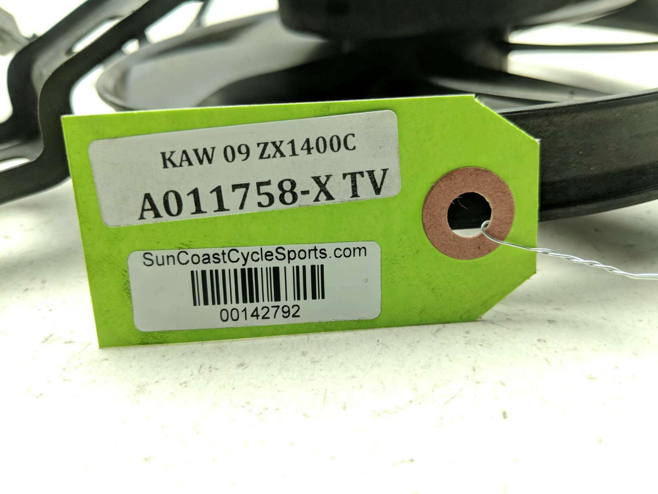 きなこ 06-11 Kawasaki Ninja ZX14 ZX1400C Radiator Cooling Fan - Sun Coast