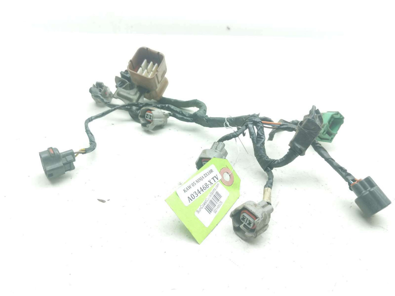04 05 Kawasaki Ninja ZX10 ZX10R Sub Fuel Injector Wire Wiring