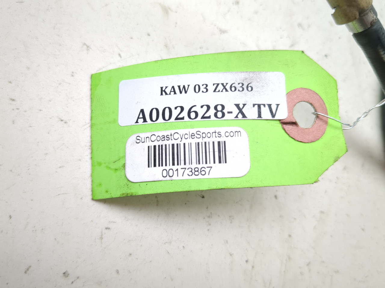 03 04 Kawasaki Ninja ZX6 ZX 636 HEL Rear Brake Line Hose