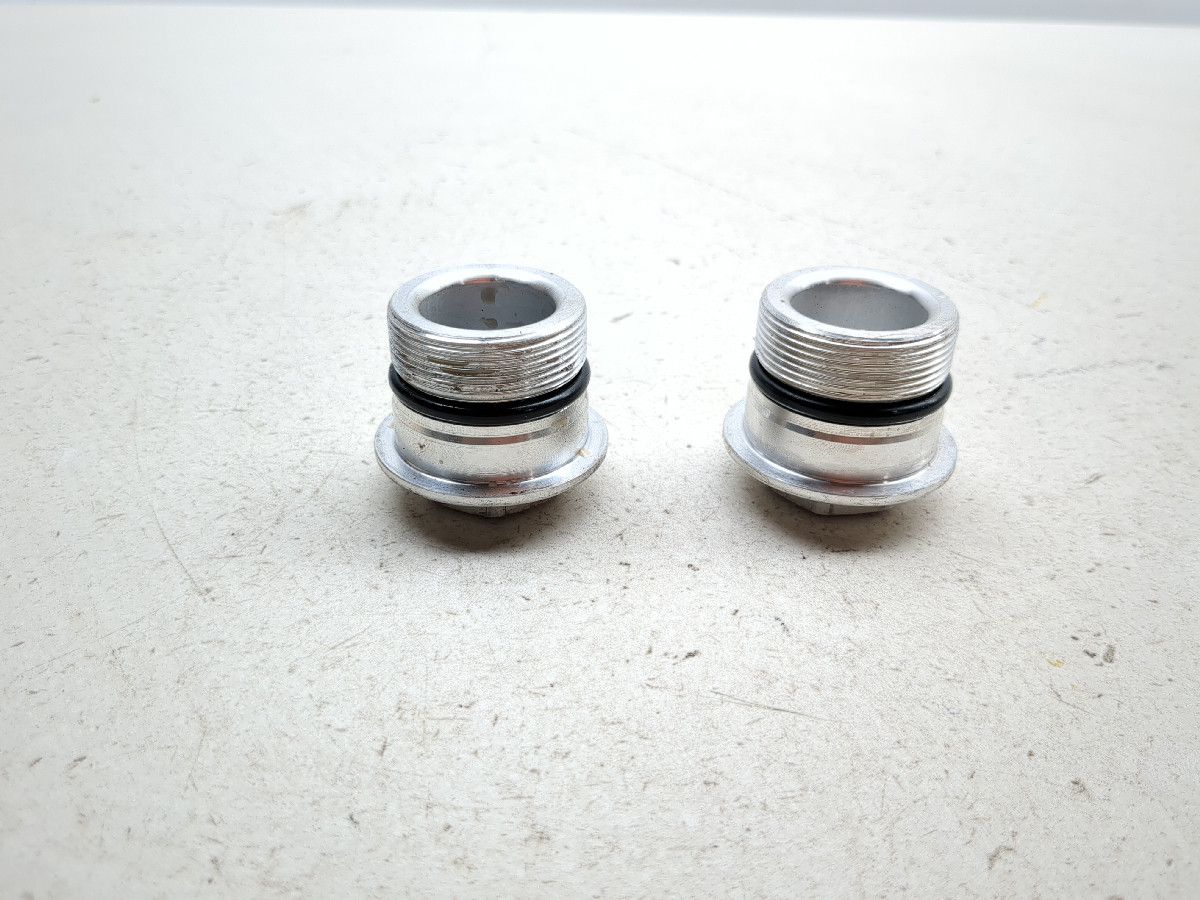 92-04 Suzuki VL 800 Intruder Fork Ends Caps Lids - Sun Coast Cycle