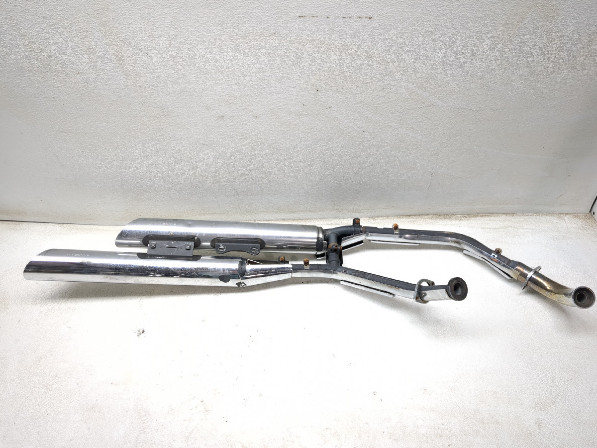 にの 92-04 Suzuki VL 800 Intruder Full Exhaust Header Pipe Muffler