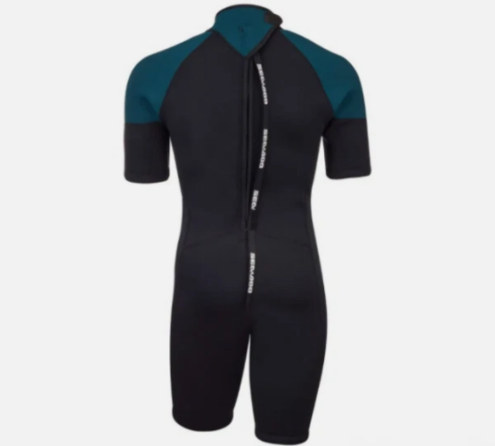 00-24 SEA-DOO Mens 3MM Escape Shorty Wetsuit Orange Black Blue