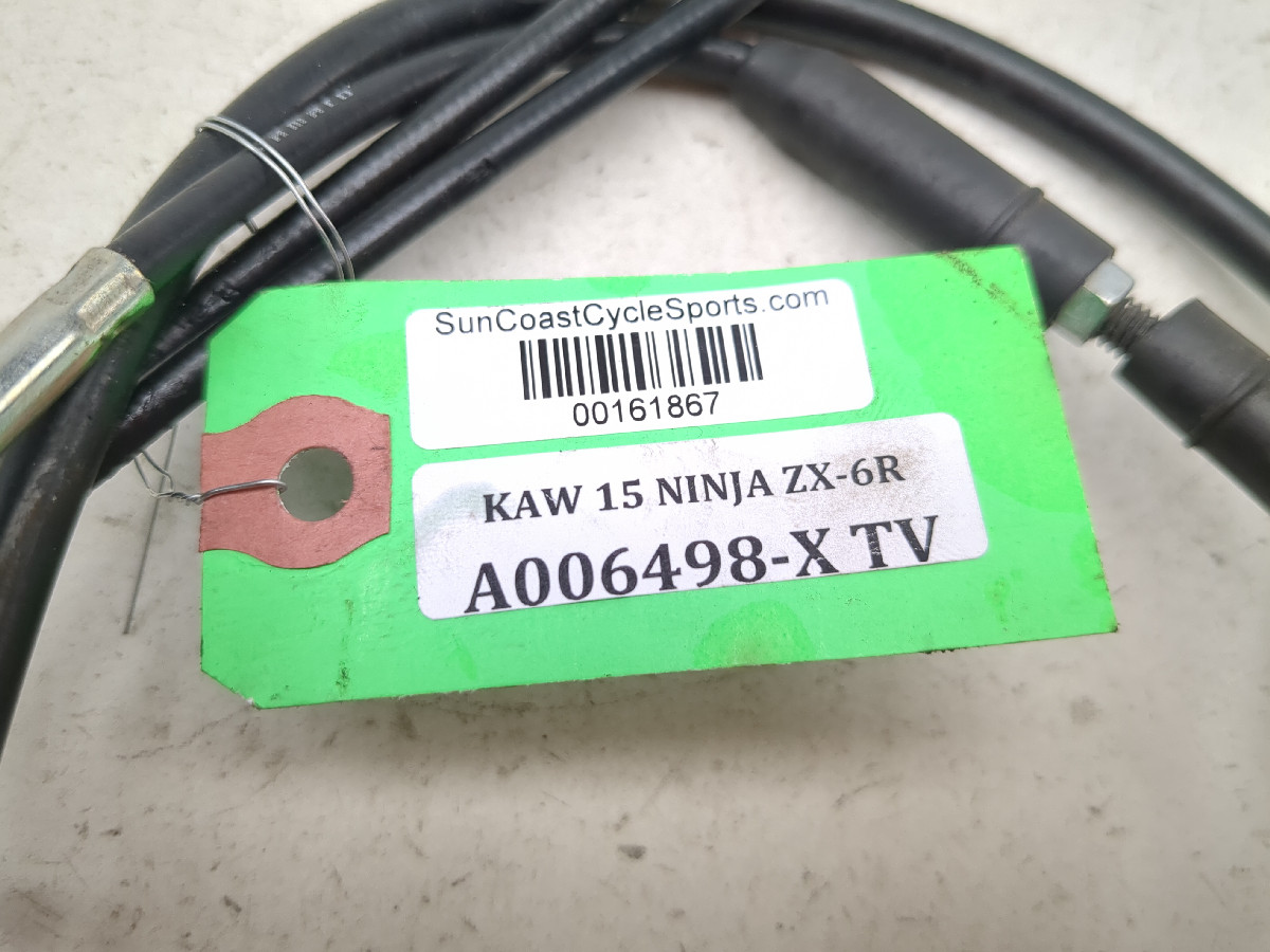 13-18 Kawasaki ZX 636 ZX6R Servo Motor Exhaust Cables - Sun Coast