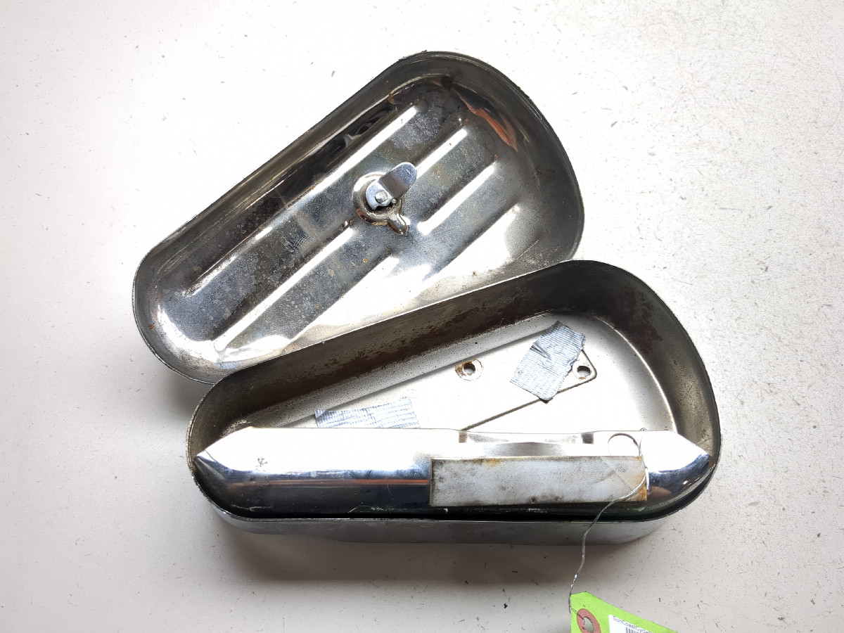 98-04 Kawasaki VN1500 Vulcan Nomad Storage Tool Box Chrome w/ Lock