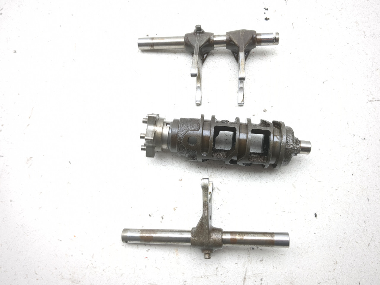 ダラブッカ 05 06 Kawasaki ZX6 ZX 636 Transmission Shift Shifter Forks