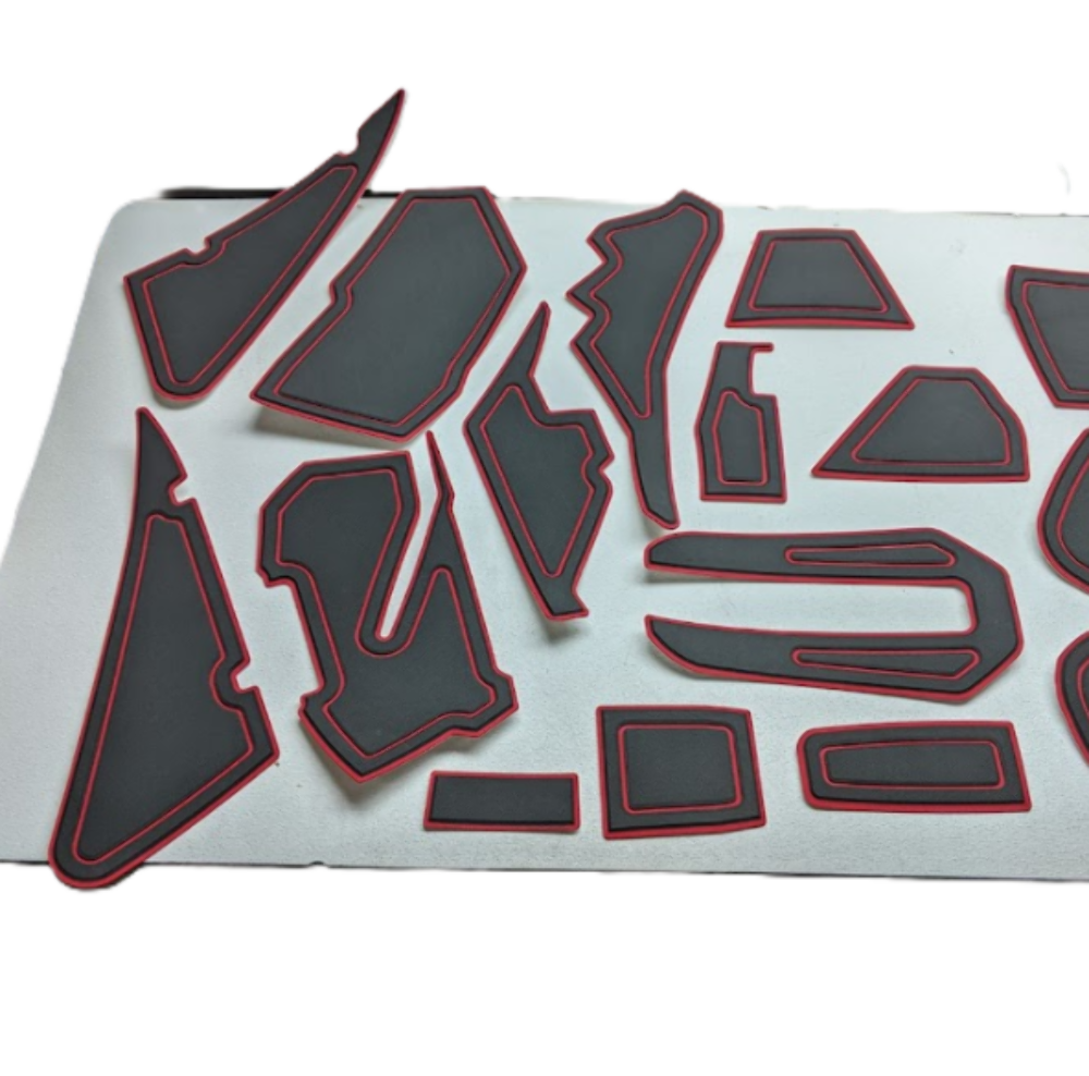 2017-2024 Moramoto Can-Am Maverick X3 XMR Turbo Black/Red Mat Kit
