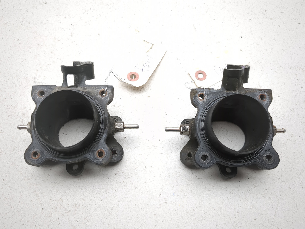 13-15 Ducati Hypermotard 821 Air Intake Manifold Set Pair - Sun