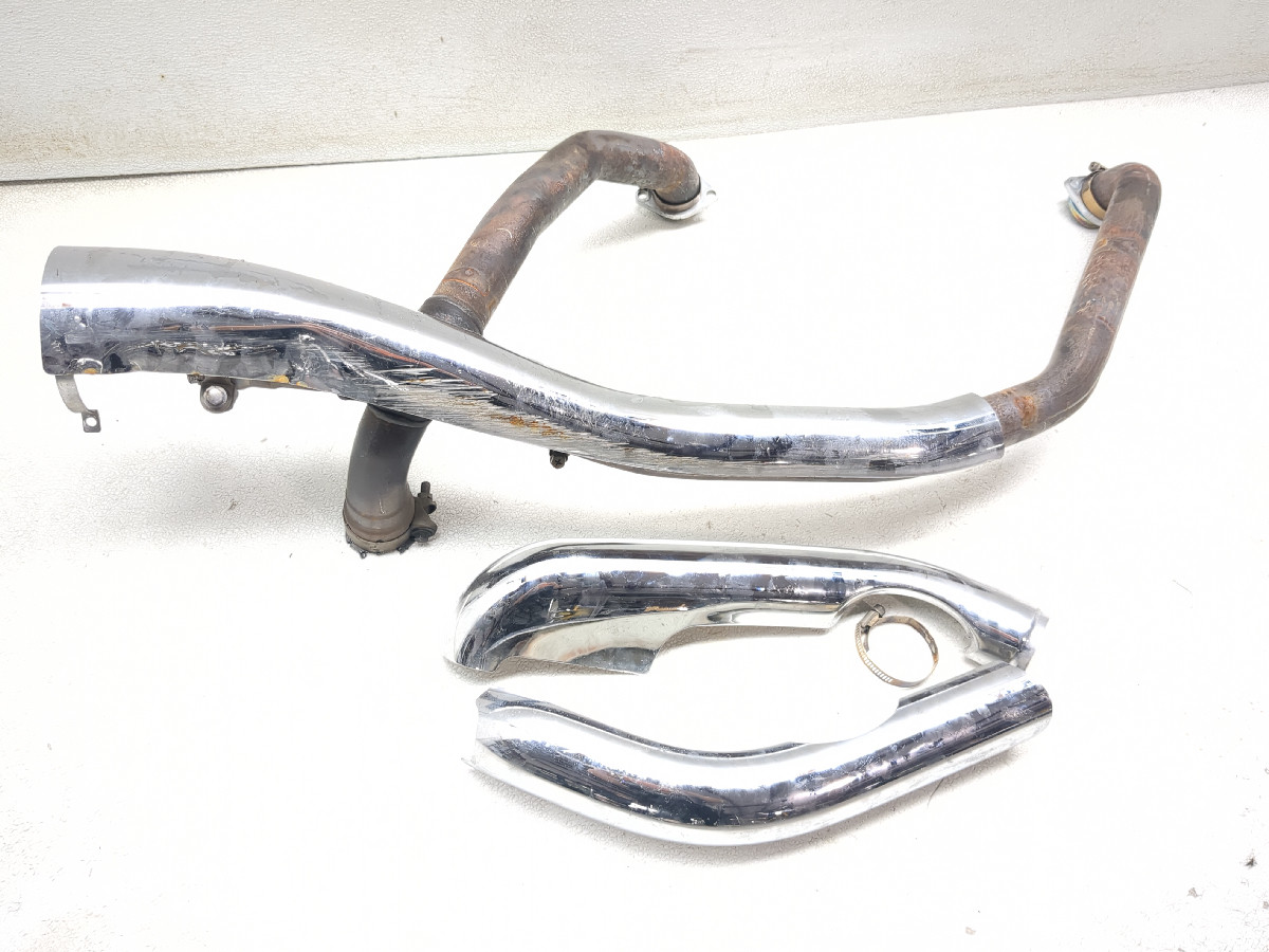 11-25 Kawasaki VN1700 Vulcan Vaquero Exhaust Pipes W/ Heat Shields