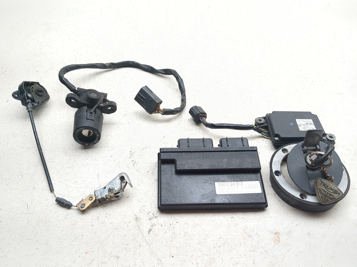 12-15 Triumph Tiger Explorer Ignition Switch Cap And Key W/ ECU