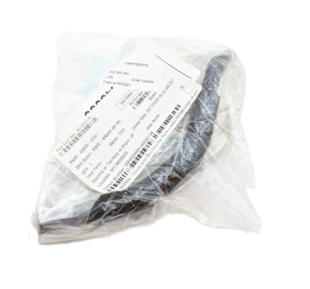 二つセット 19-20 Kawasaki Ninja ZX-6R Rear Master Cylinder Brake Hose NEW OEM