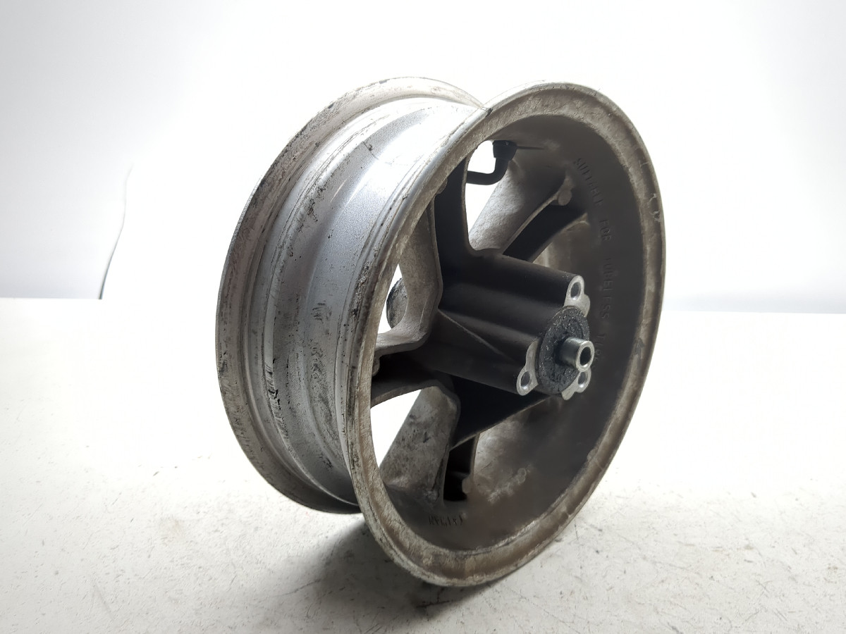 02-08 Yamaha Zuma YW50 Front Wheel Rim STRAIGHT 10x3.50 - Sun