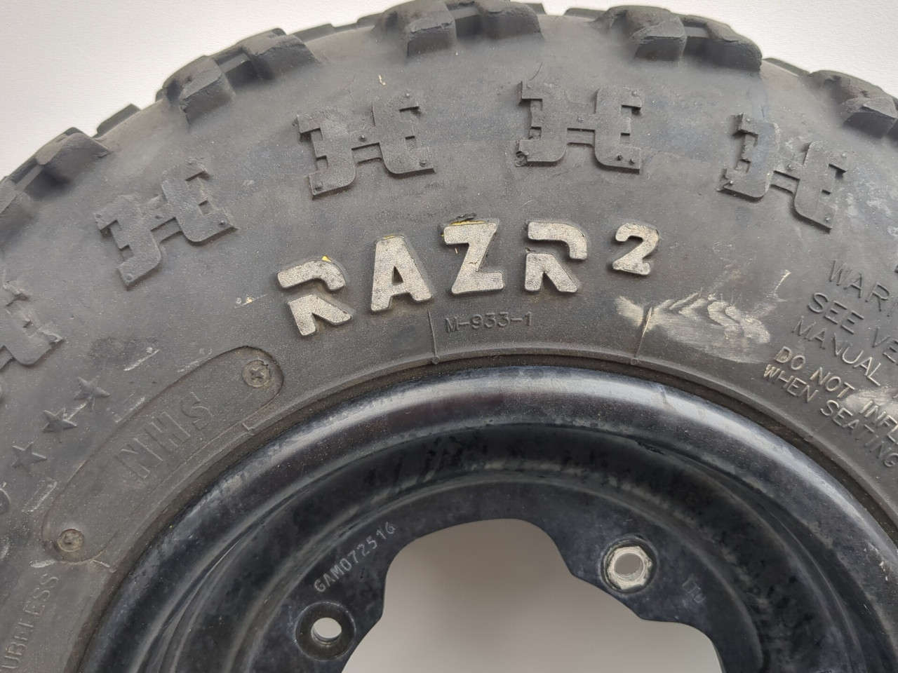 09-25 Yamaha YFZ450R YFZ 450 Front Wheel Tire Set Maxxis Razr2