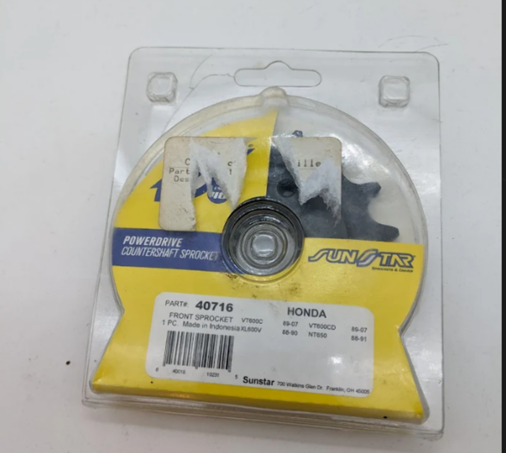 ホンダ　HONDA Sun Star 1988-2007 Honda VT600CD NT650 Steel Front Drive Sprocket
