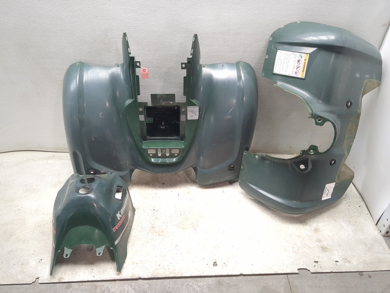 03-13 Kawasaki Prairie 360 4X4 Front Rear Fender Set With Gas Fuel