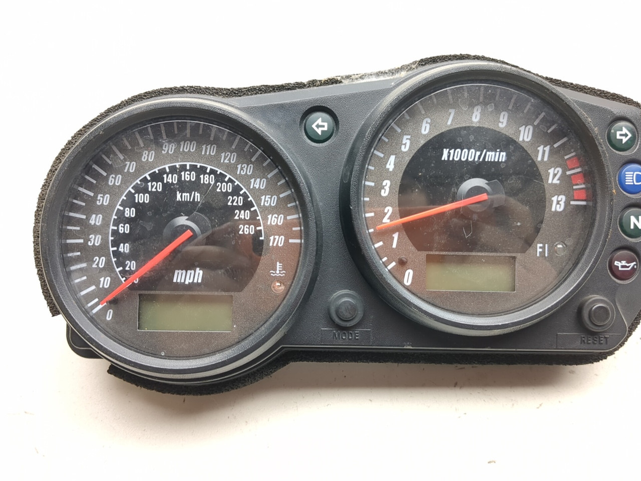 04-06 Kawasaki Z750 Gauge Speedometer Tachometer Display - Sun