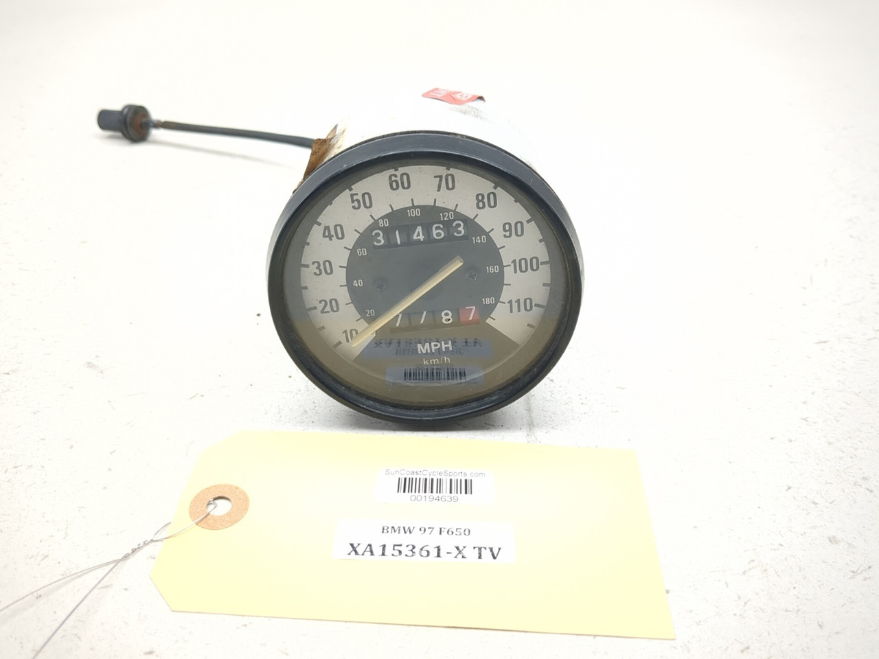 写真 97-99 BMW F650 Funduro Speedo Speedometer Gauge - Sun Coast Cycle