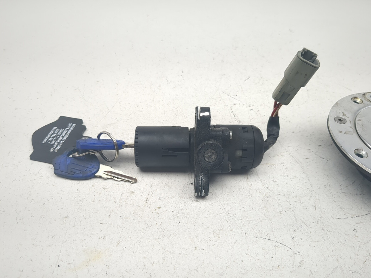00-09 Buell Blast Lock Set Ignition Switch Cap And Key Set - Sun