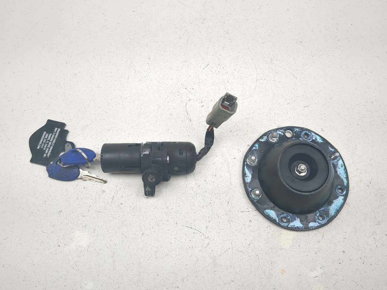 00-09 Buell Blast Lock Set Ignition Switch Cap And Key Set - Sun