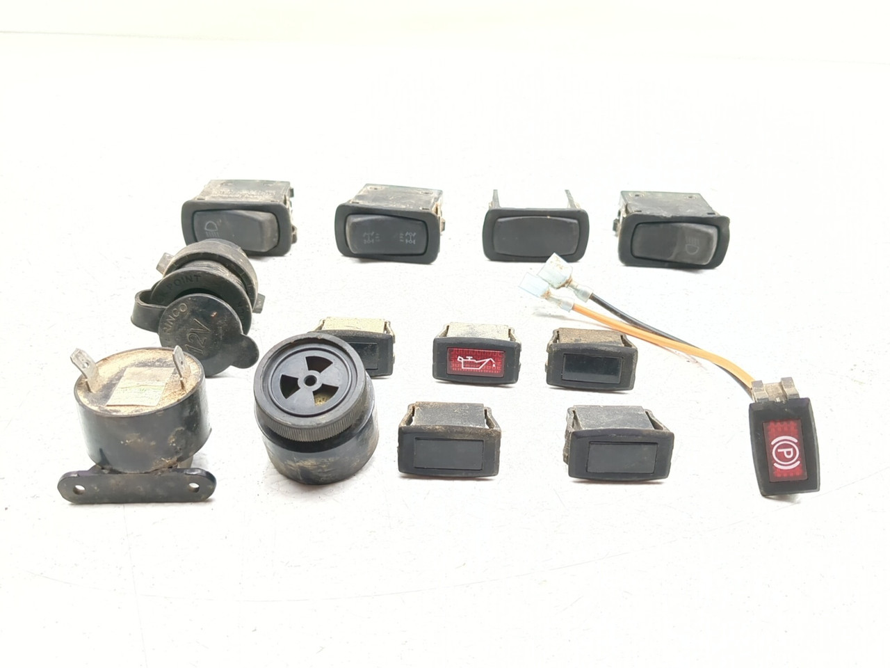 18 Club Car Carryall 1700 Front Switches, Lights, Buzzers & Outlet